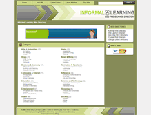 Tablet Screenshot of informallearning.org